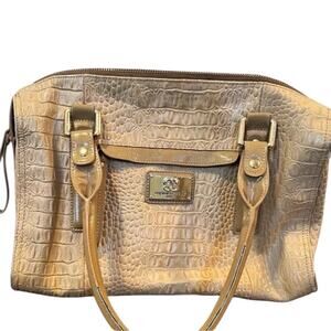 ORIGINAL BY SHERIF 1827 women’s large tan leather handbag